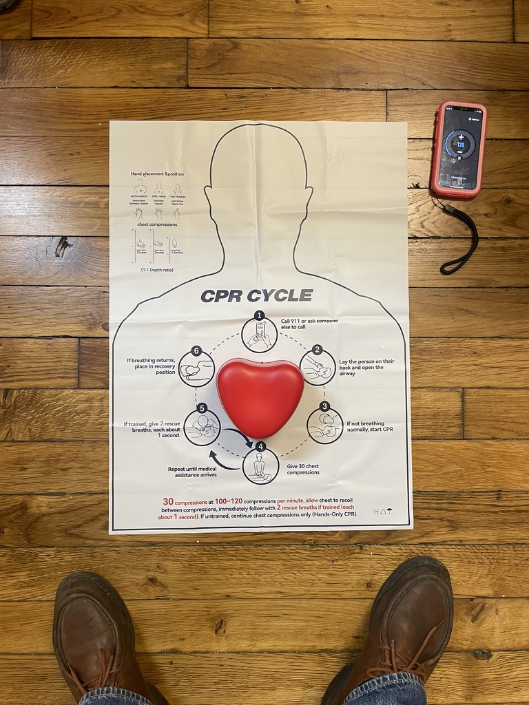 Exercice au massage cardiaque